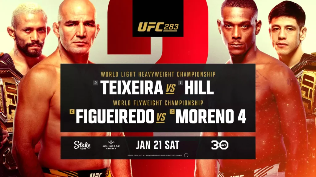 Cartelera UFC 283: Teixeira vs. Hill