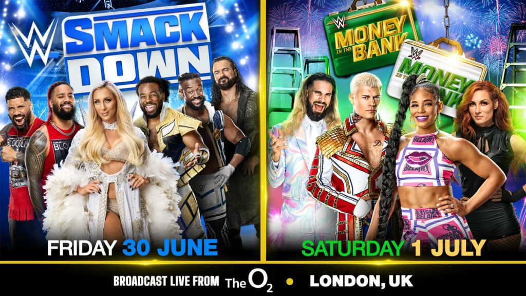 La edición de WWE SmackDown previa a Money in the Bank 2023 se realizará en Londres
