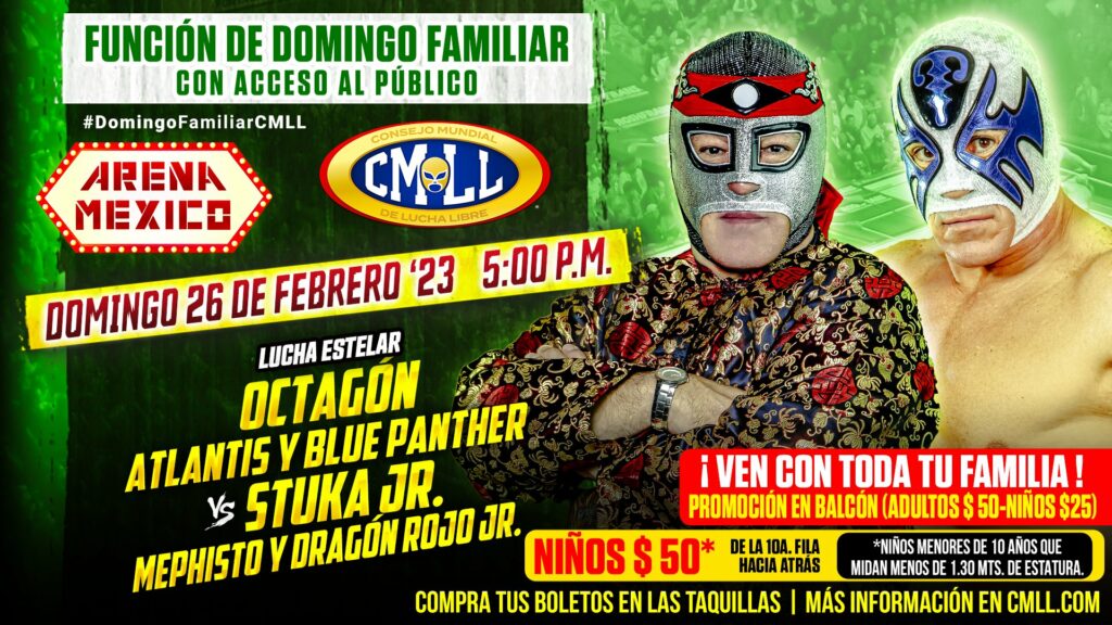 Resultados CMLL Domingo Familiar 26 de febrero de 2023
