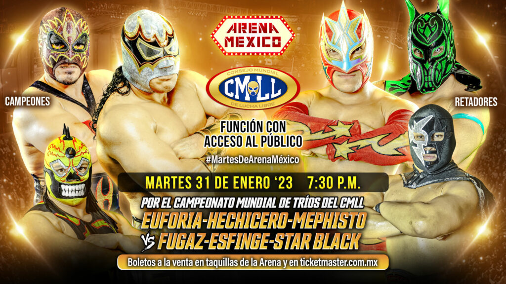 Resultados CMLL Martes de Arena México 31 de enero de 2023