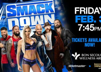 POSIBLE SPOILER: Bon Secours Wellness Arena anuncia una lucha titular para el show de WWE SmackDown de esta noche