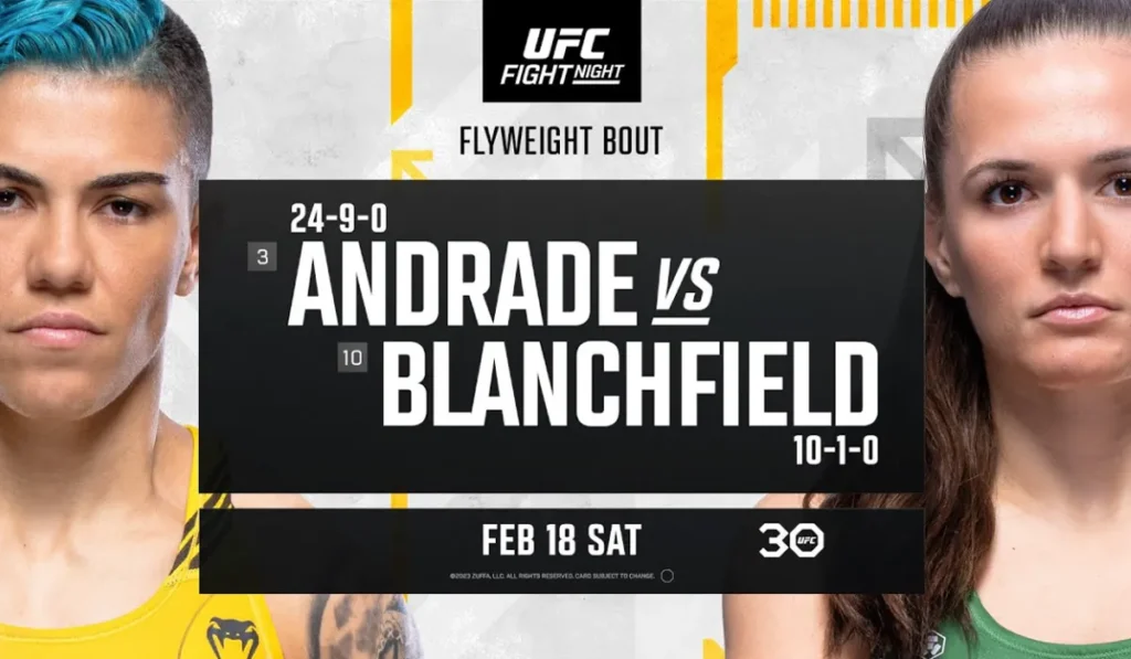Resultados UFC Vegas 69: Andrade vs. Blanchfield