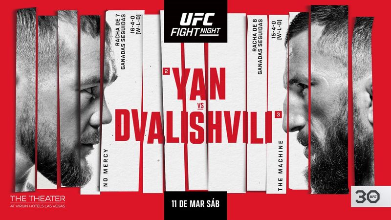 Resultados UFC Las Vegas: Yan vs. Dvalishvili