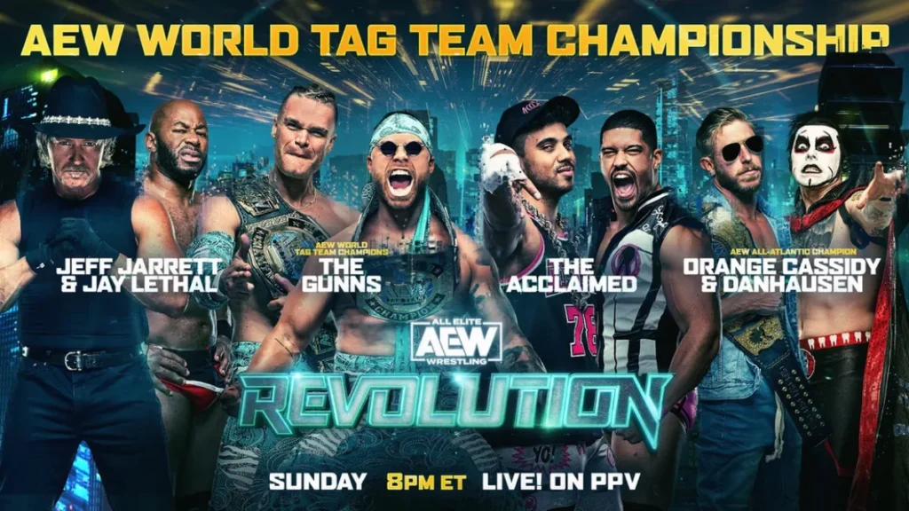 Apuestas AEW Revolution 2023: The Gunns vs. The Acclaimed vs. Jeff Jarrett y Jay Lethal vs. Orange Cassidy y Danhausen