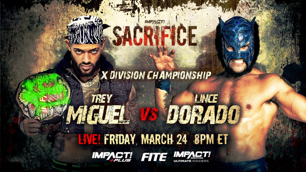 Trey Miguel y Lince Dorado lucharán por el Campeonato de la X-Division en IMPACT Sacrifice 2023