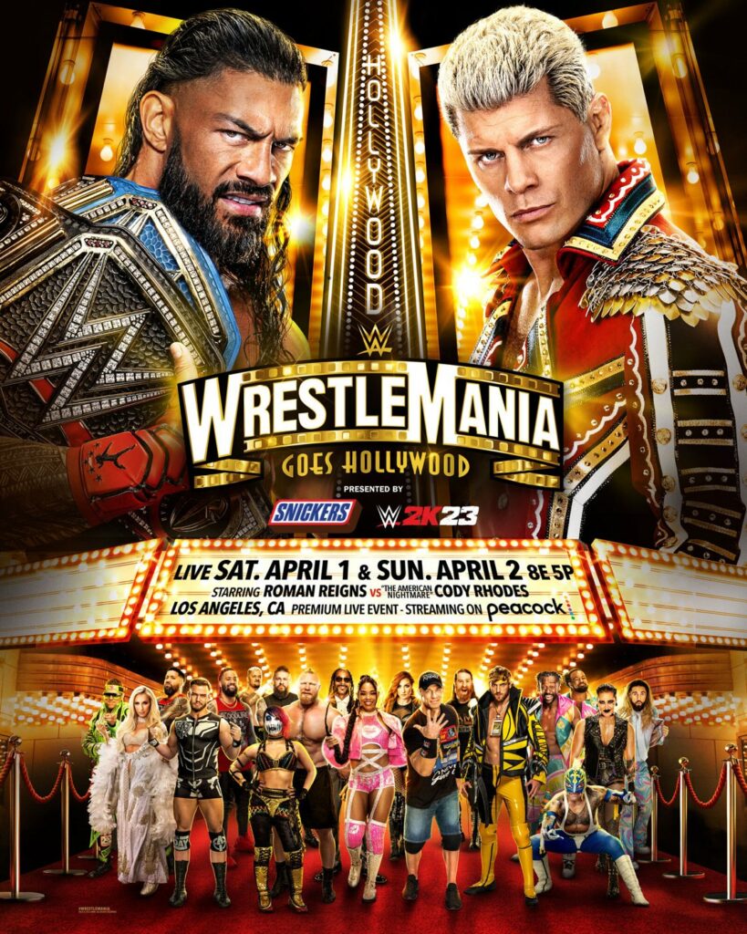 WWE publica el póster oficial de WrestleMania 39