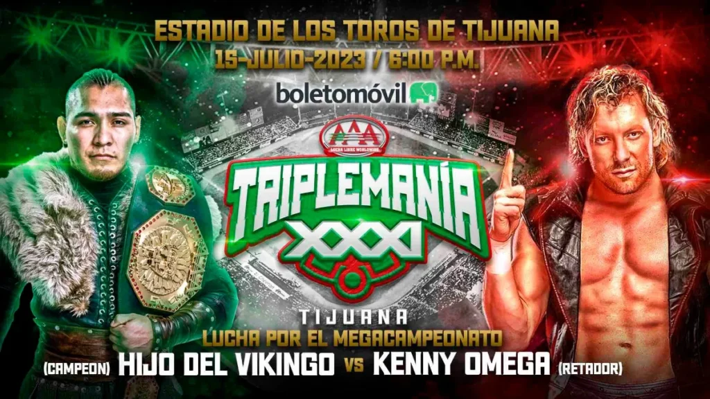 El Hijo del Vikingo defenderá el Megacampeonato de AAA ante Kenny Omega en Triplemanía 31 Tijuana