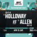 Cartelera UFC Kansas City: Holloway vs. Allen Resultados UFC Kansas City: Holloway vs. Allen