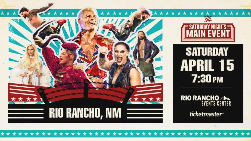 Resultados WWE Live Río Rancho Saturday Night's Main Event 15 de abril de 2023