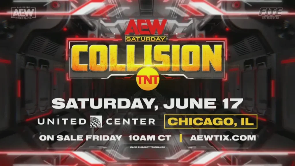 El primer show de AEW Collision se realizará en Chicago