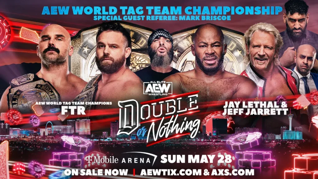 FTR defenderá los Campeonatos Mundiales por Parejas de AEW ante Jeff Jarrett y Jay Lethal en Double or Nothing 2023