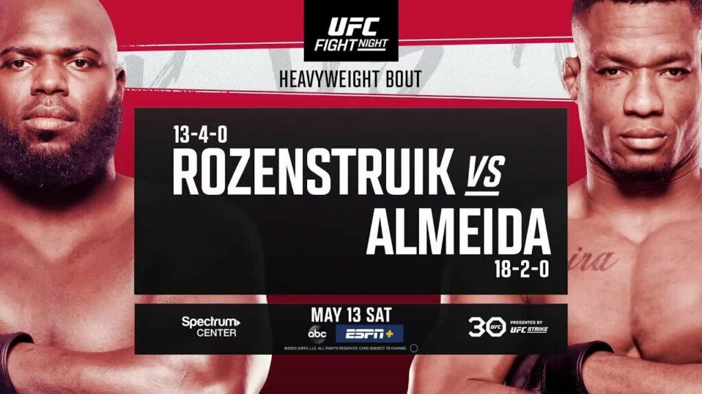 Resultados UFC Charlotte: Rozenstruik vs. Almeida