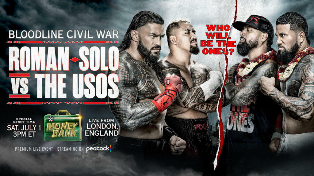 Roman Reigns y Solo Sikoa se enfrentarán a The Usos en WWE Money in the Bank 2023