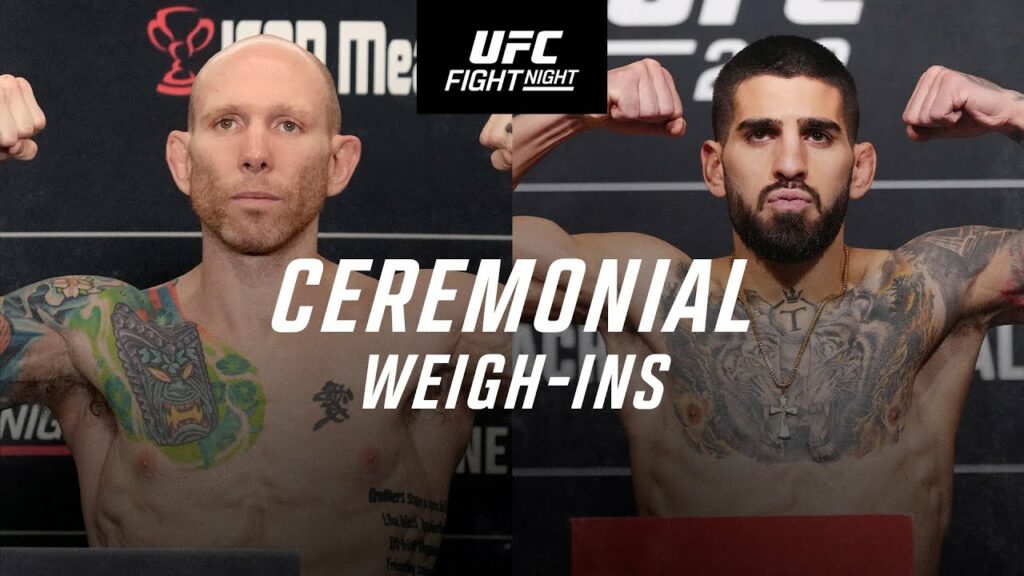 Ceremonia de pesaje UFC Jacksonville: Emmett vs. Topuria