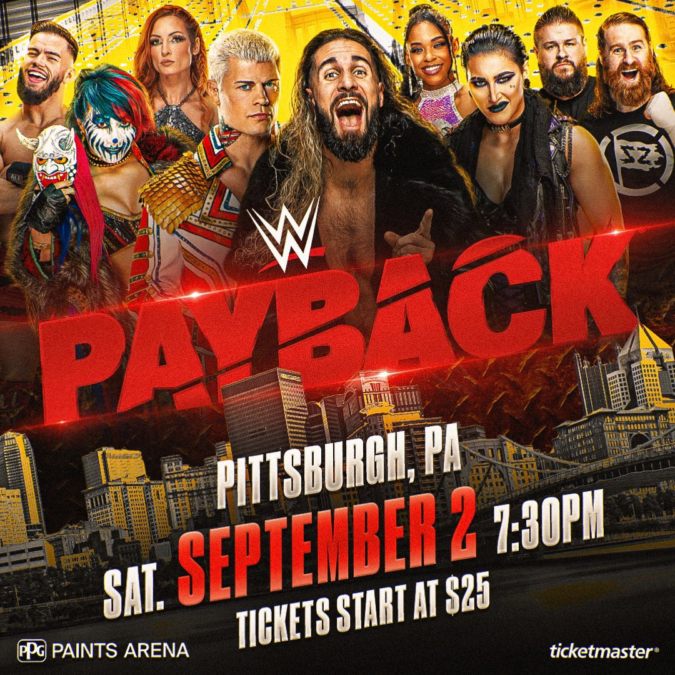 WWE presenta el póster para Payback 2023 sin Roman Reigns