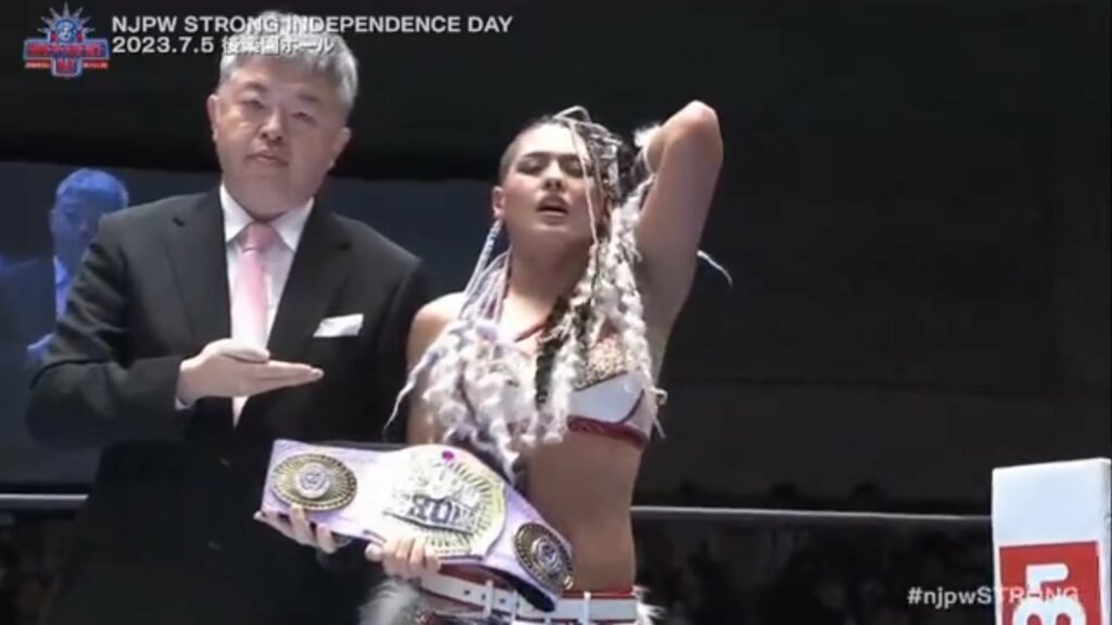 Giulia gana el Campeonato Femenino de NJPW STRONG en Independence Day 2023