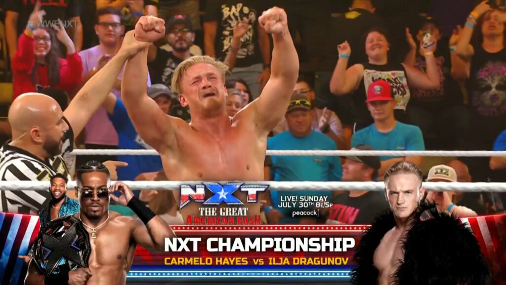 Carmelo Hayes defenderá el Campeonato de NXT ante Ilja Dragunov en The Great American Bash 2023