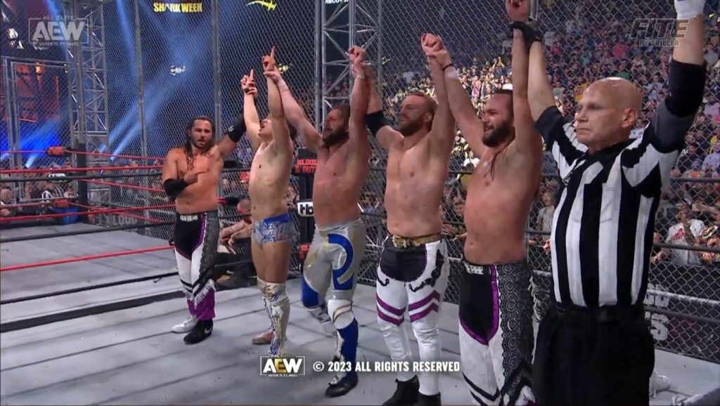 The Golden Elite vence al Blackpool Combat Club en AEW Dynamite Blood & Guts 2023