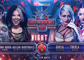 Cartelera NJPW STRONG Independence Day 2023 (noche 1)