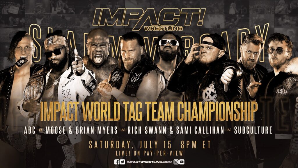 Un total de cuatro parejas lucharán por el Campeonato Mundial por parejas de Impact en Slammiversary