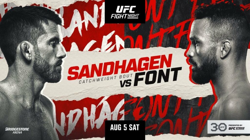 Cartelera UFC Nashville: Sandhagen vs. Font