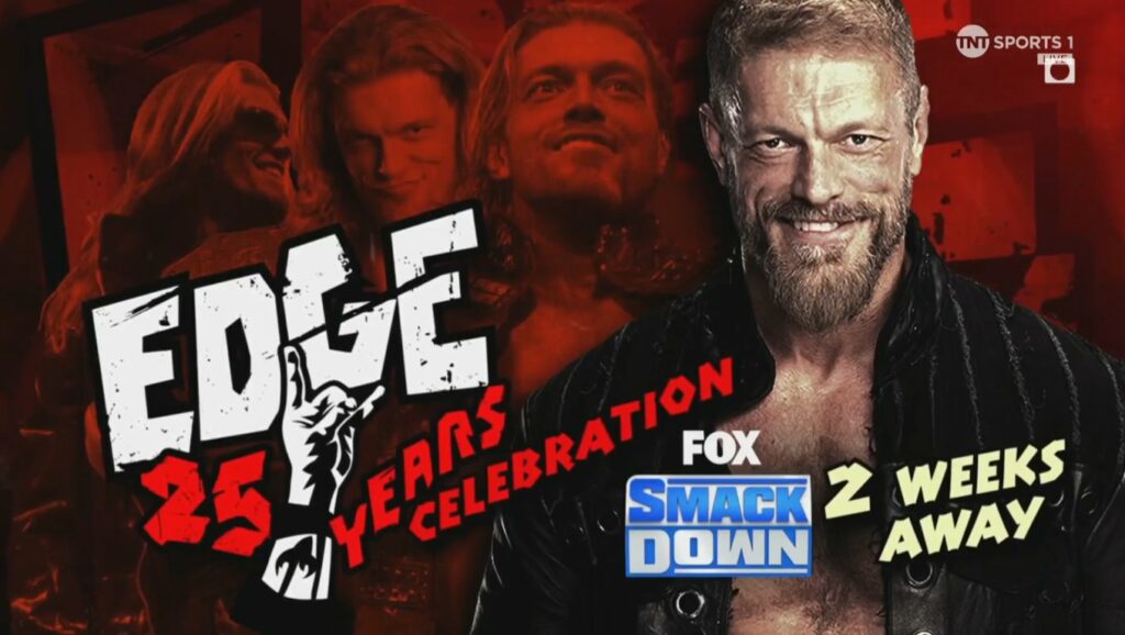 WWE celebrará los 25 años de Edge en la empresa en el SmackDown del 18 de agosto