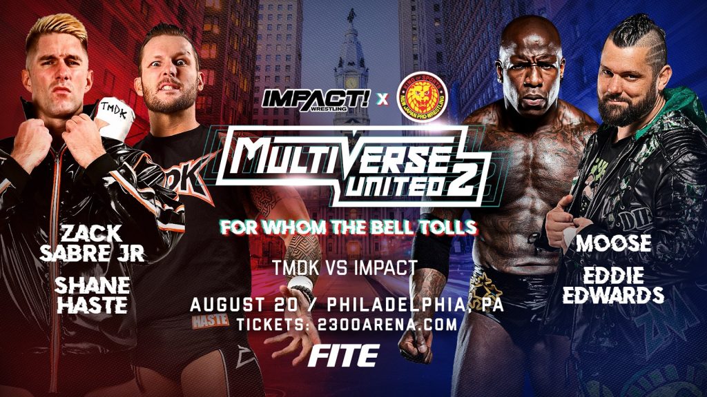 Zack Sabre Jr. y Shane Haste lucharán ante Moose y Eddie Edwards en IMPACT x NJPW Multiverse United 2