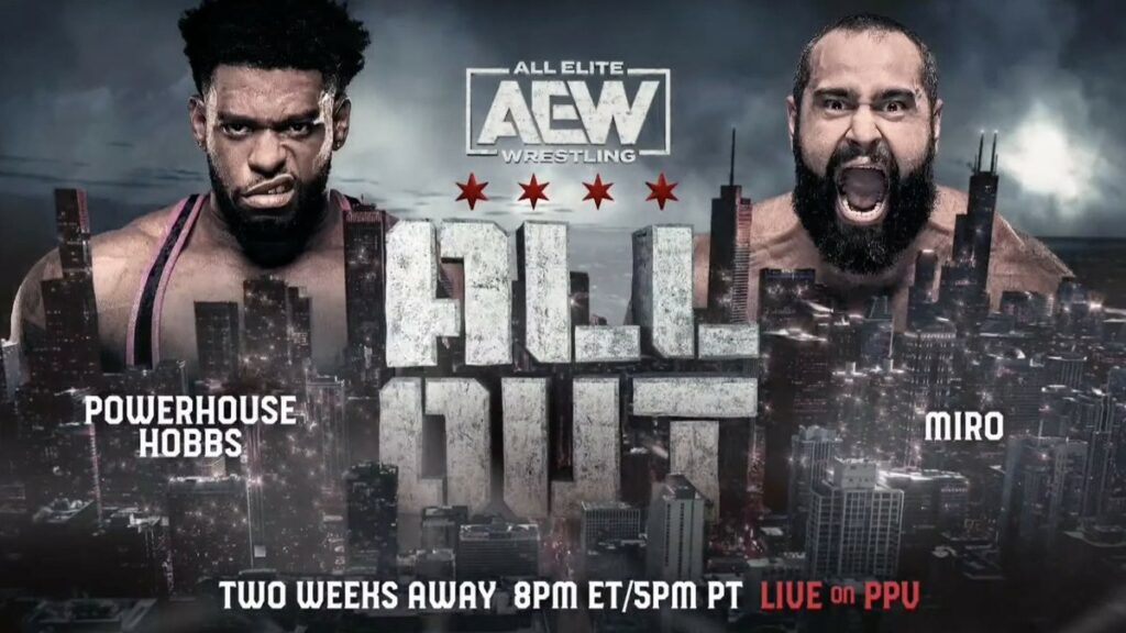 Apuestas AEW All Out: Powerhouse Hobbs vs. Miro