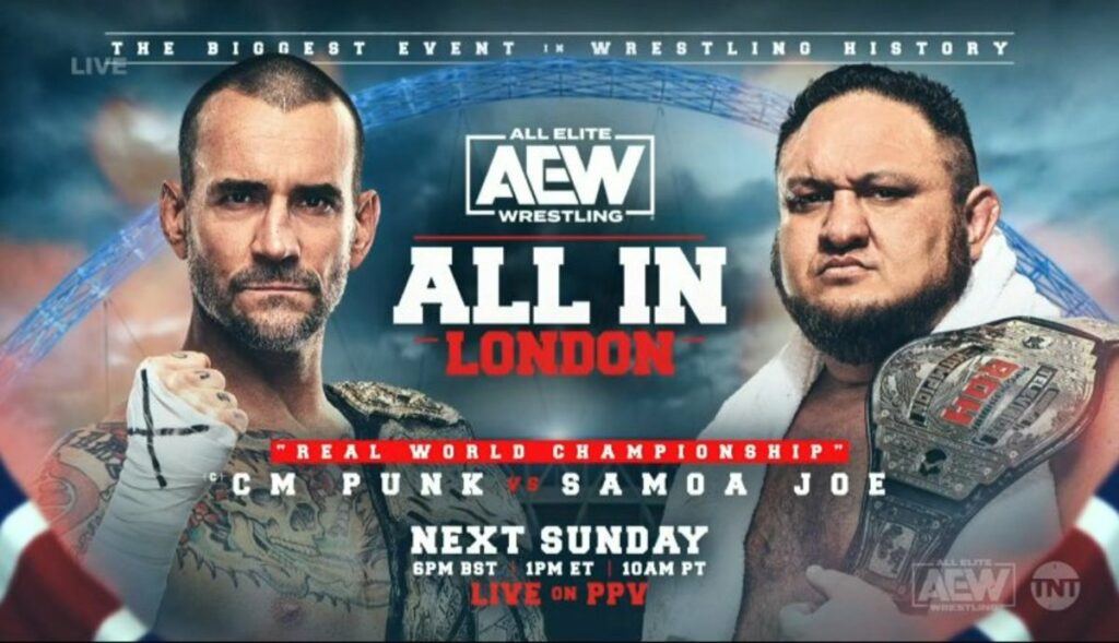Apuestas AEW All In 2023: Samoa Joe vs. CM Punk