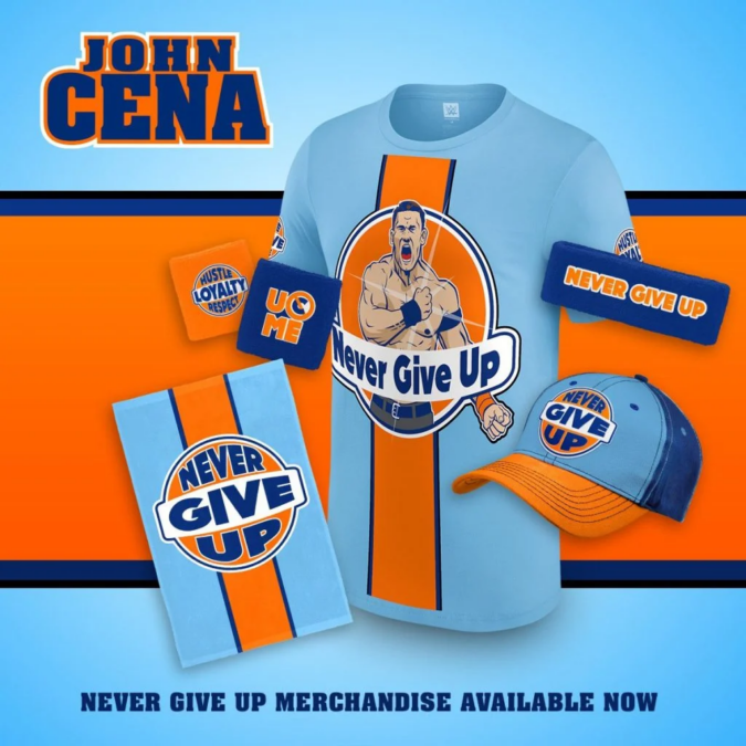 WWE lanza nuevo merchandising de John Cena