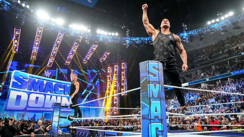 The Rock es visto con Nick Khan a solo unas pocas horas de WWE RAW Day 1