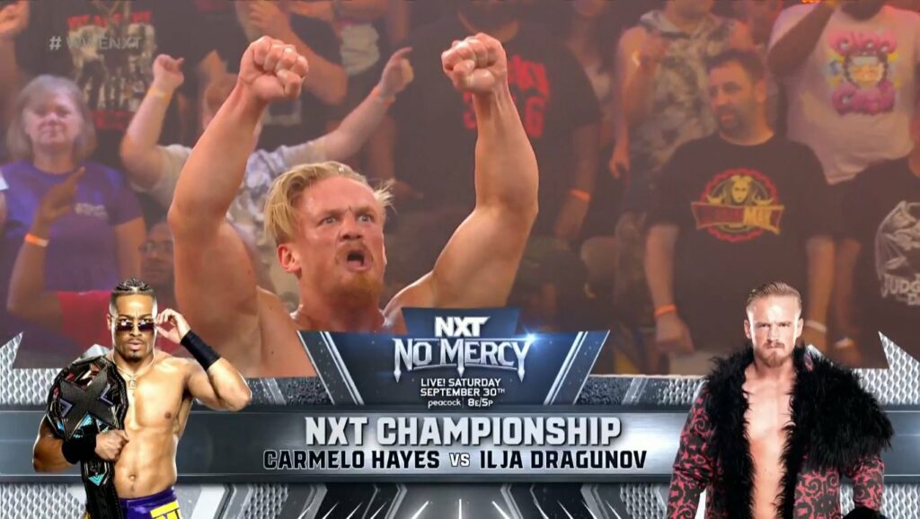 Carmelo Hayes e Ilja Dragunov lucharán en No Mercy 2023 por el Campeonato de NXT
