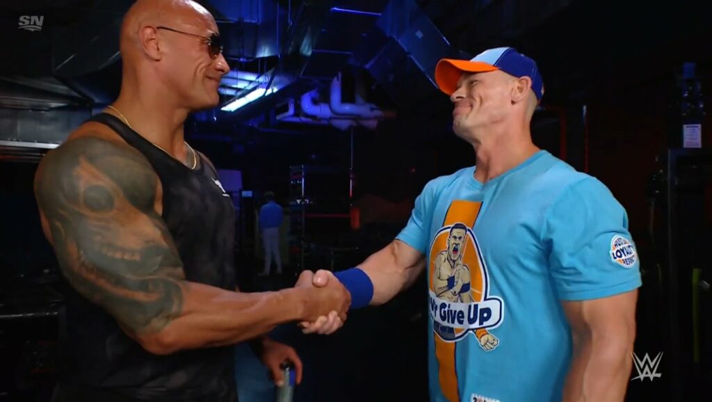 John Cena se disculpó personalmente con The Rock en backstage de reciente SmackDown