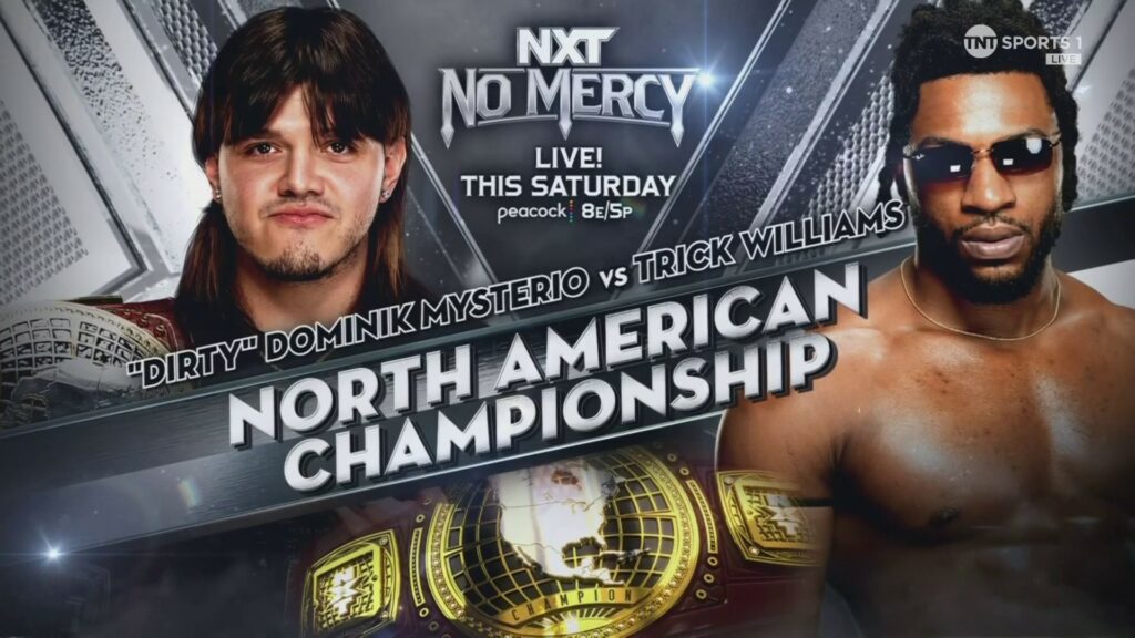 Dominik Mysterio y Trick Williams volverán a luchar por el Campeonato Norteamericano de NXT en No Mercy