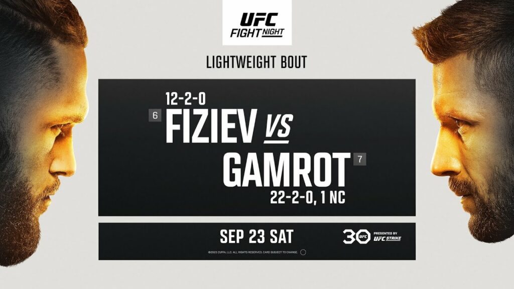 Resultados UFC Vegas 79: Fiziev vs. Gamrot