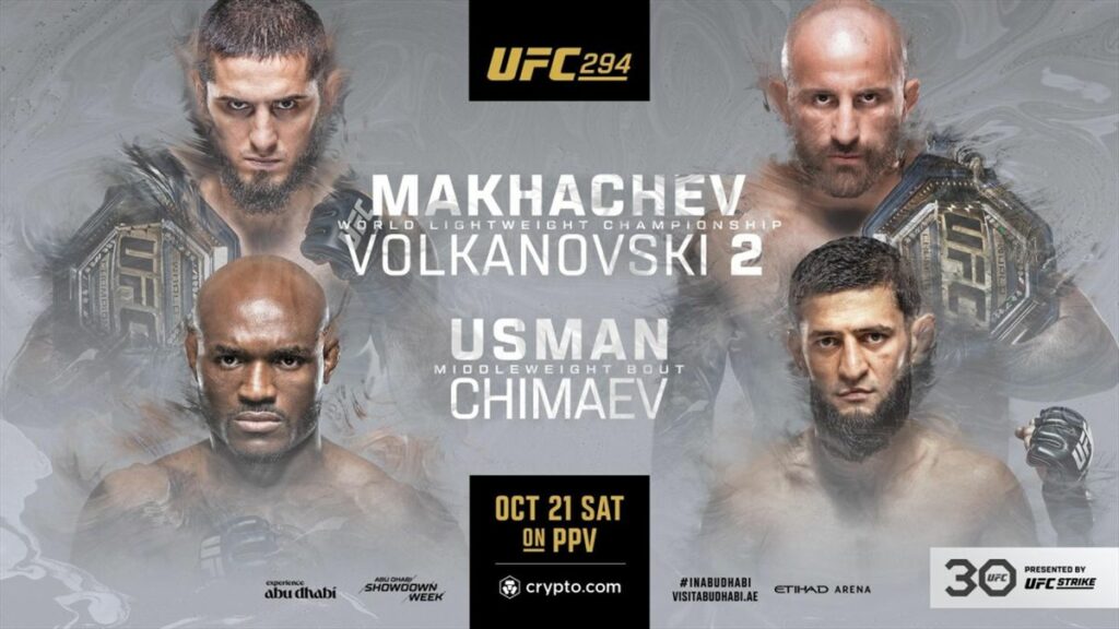 Resultados UFC 294: Makhachev vs. Volkanovski 2