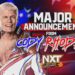 Cody Rhodes dará un anuncio importante en NXT la semana que viene Cody Rhodes dará un anuncio importante en NXT la semana que viene