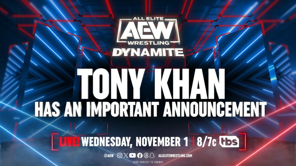 Tony Khan dará un anuncio importante en AEW Dynamite