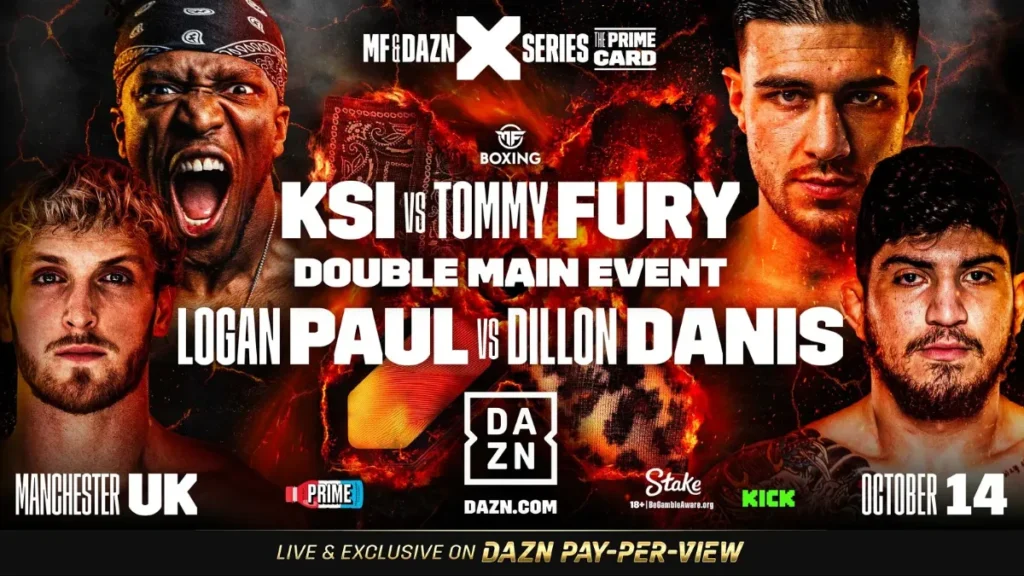 Logan Paul vs. Dillon Danis / KSI vs. Tommy Fury: resultados en directo de Misfits Boxing The PRIME Card