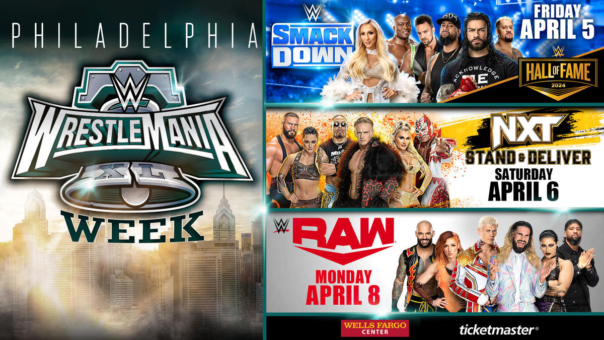 WWE anuncia el calendario del fin de semana de WrestleMania 40