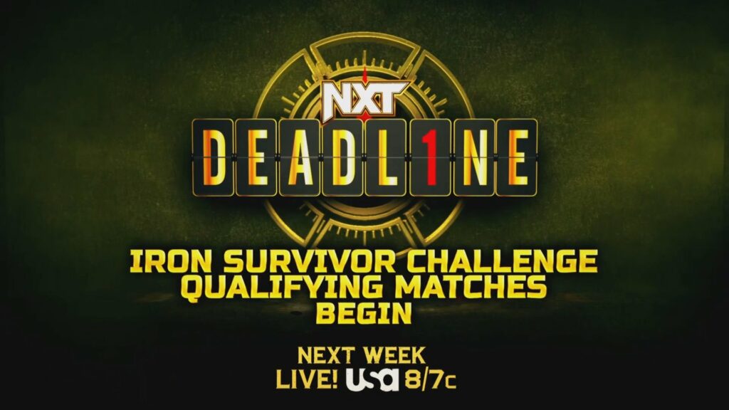 Confirmadas dos luchas clasificatorias para los Iron Survivor Challenge de NXT Deadline 2023