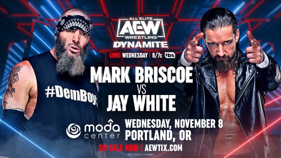 All Elite Wrestling amplía la cartelera del episodio de AEW Dynamite del 8 de noviembre