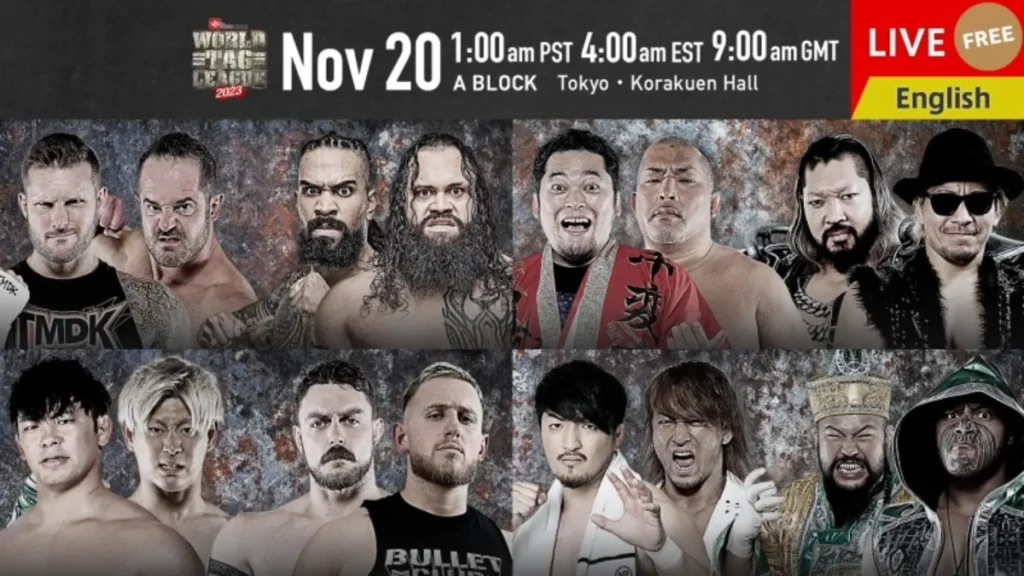 Resultados NJPW World Tag League 2023 (noche 1)