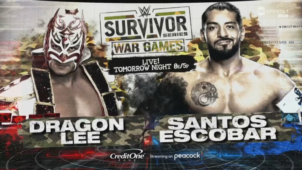 Dragon Lee sustituirá a Carlito en su combate ante Santos Escobar en WWE Survivor Series WarGames 2023