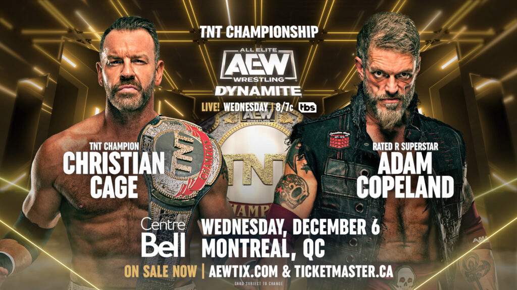 All Elite Wrestling amplía la cartelera del episodio de AEW Dynamite del 6 de diciembre