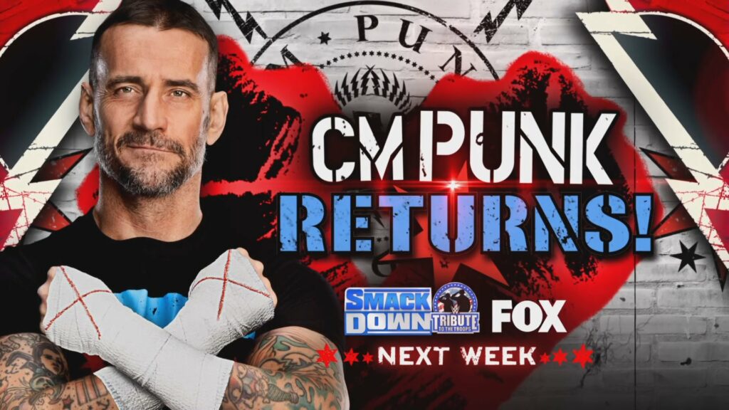 CM Punk regresará a WWE SmackDown el 8 de diciembre
