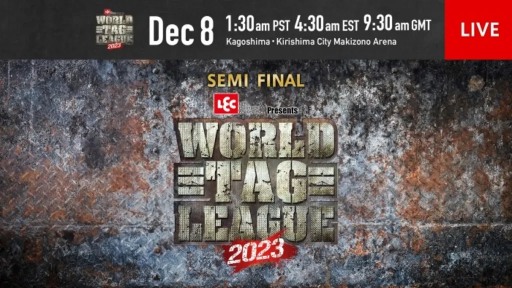 Resultados NJPW World Tag League 2023 (SEMIFINALES)