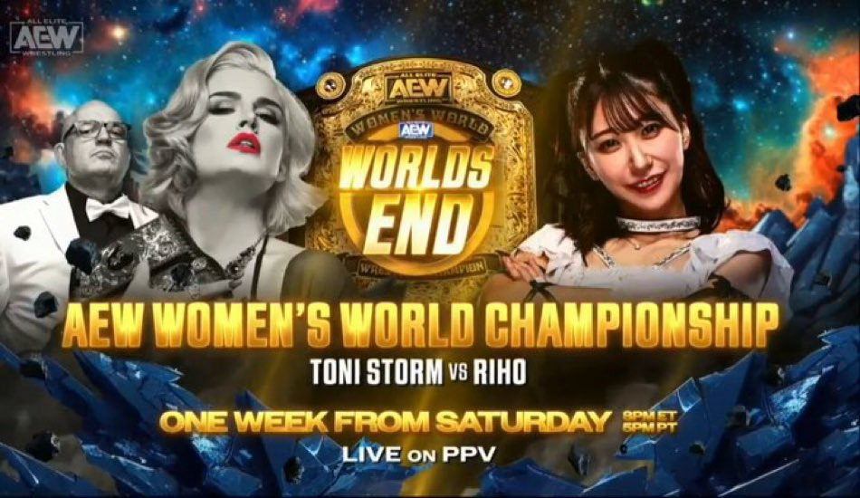 Riho retará a Toni Storm en Worlds End por el Campeonato Mundial Femenino de AEW