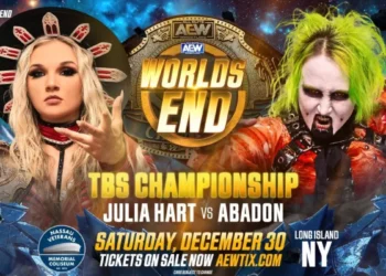 Julia Hart defenderá el Campeonato de TBS ante Abadon en AEW Worlds End 2023
