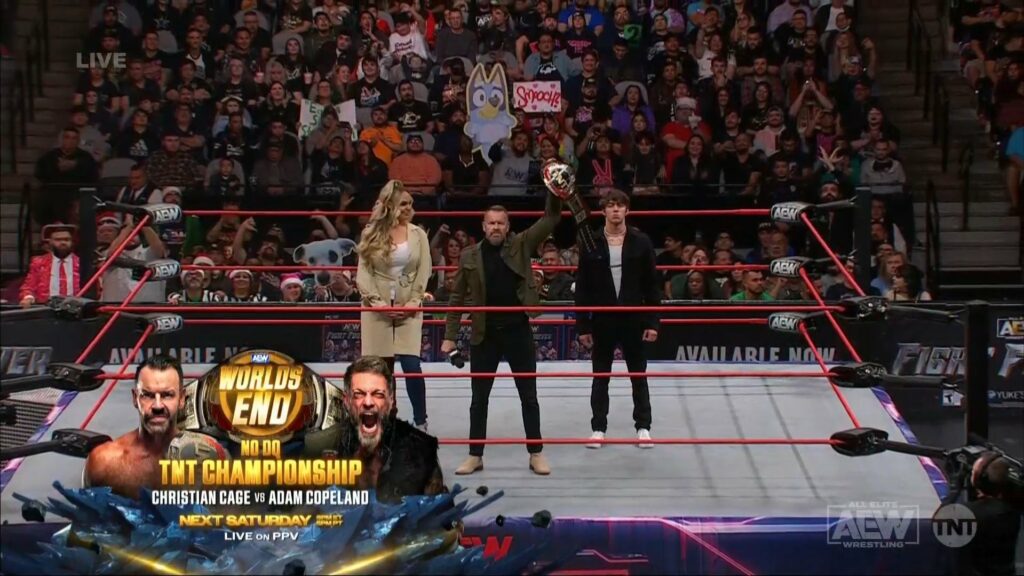 Christian Cage y Adam Copeland volverán a luchar por el Campeonato de TNT en AEW Worlds End 2023